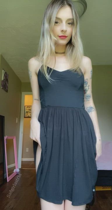 Dress porn video with onlyfans model Astrid Mae ✨ <strong>@sadgirlastrid</strong>