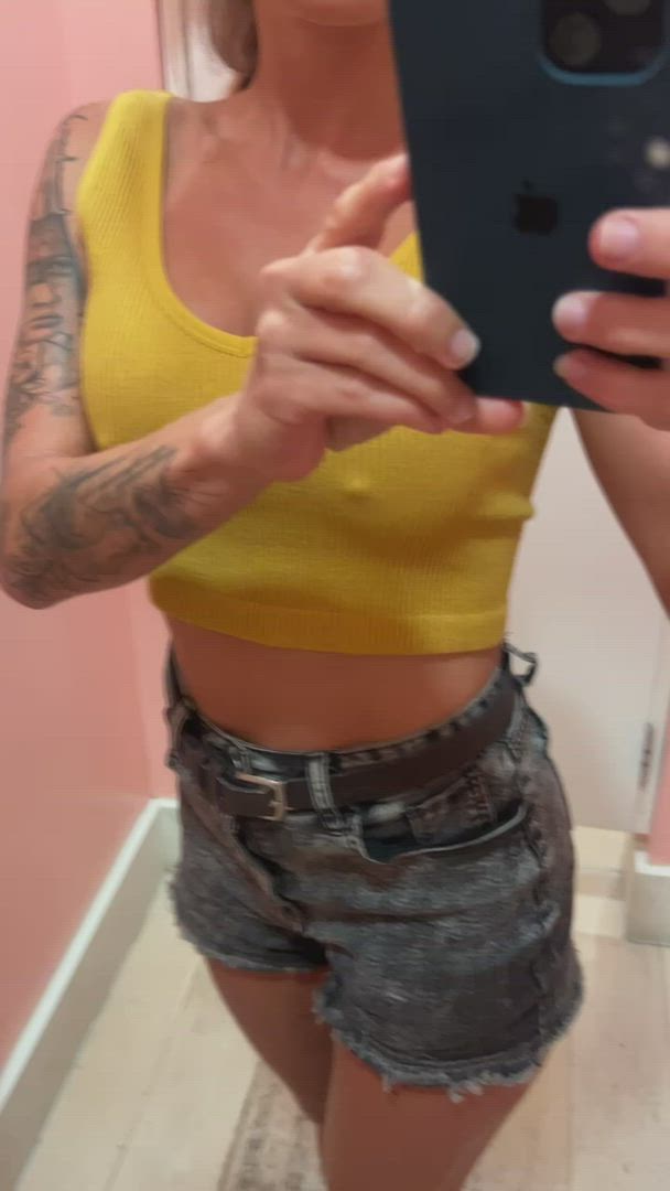 Dressing Room porn video with onlyfans model Barebackpackers <strong>@barebackpackers</strong>