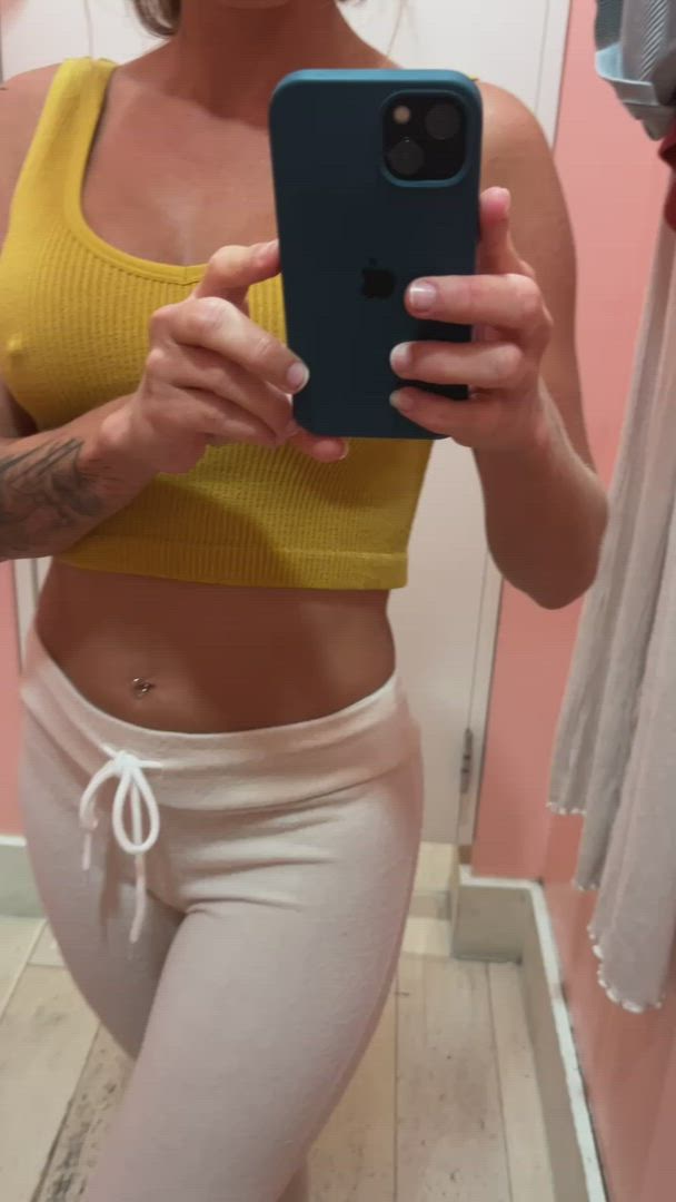 Dressing Room porn video with onlyfans model Barebackpackers <strong>@barebackpackers</strong>