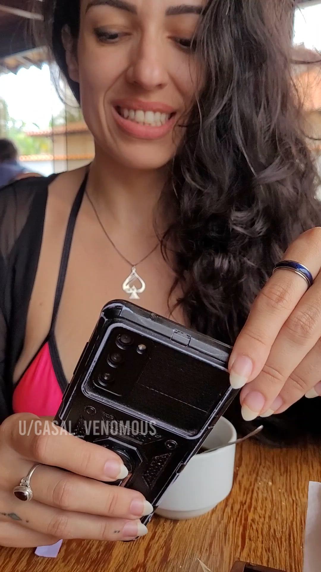 Amateur porn video with onlyfans model casalvenomous <strong>@casal_venomous</strong>