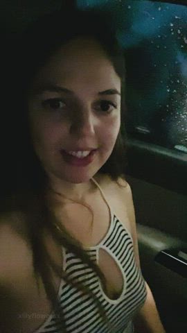 Car porn video with onlyfans model Lily Flowers <strong>@xlilyflowersx</strong>