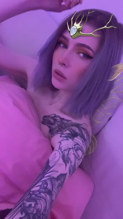 Elf porn video with onlyfans model YOURSatanbaby <strong>@yoursatanbaby</strong>