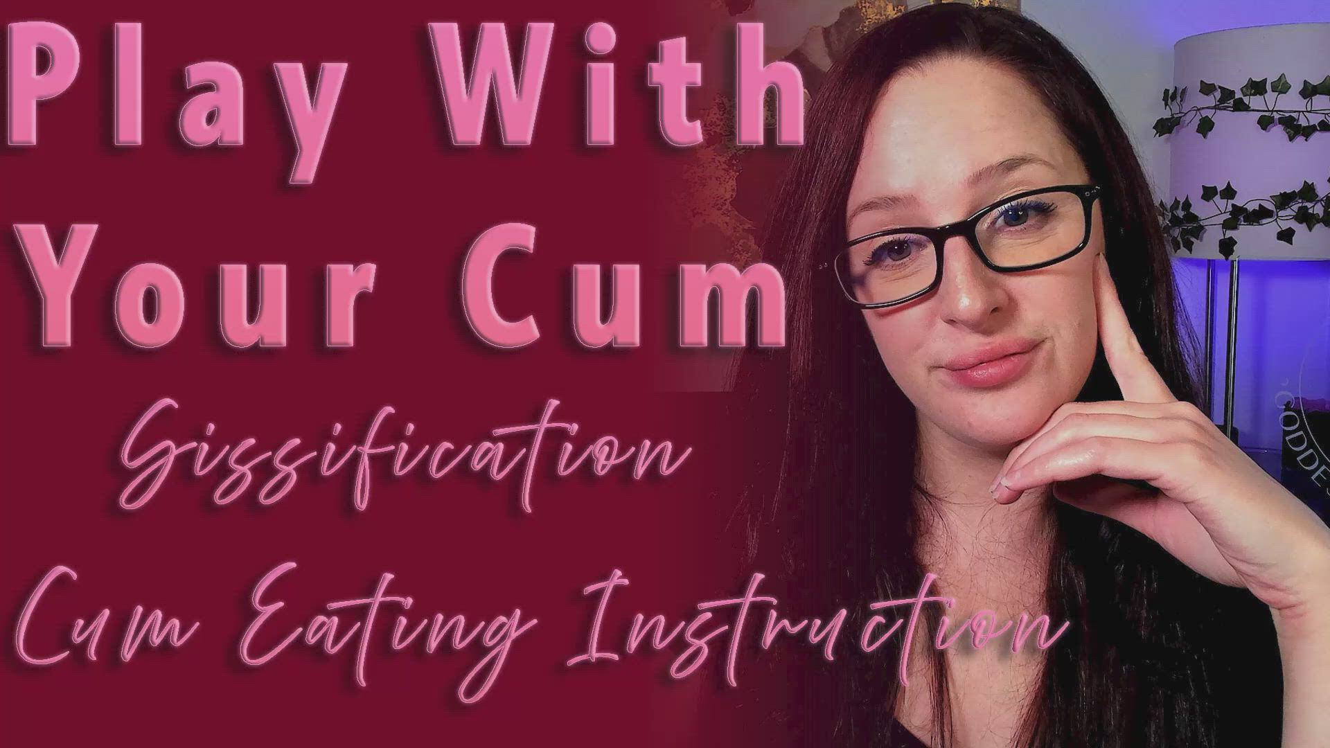 Cum Eating Instructions porn video with onlyfans model goddessgraceadivine <strong>@_gracedivine</strong>