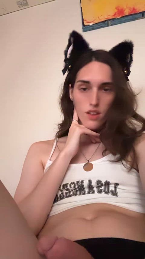 Catgirl porn video with onlyfans model Alune ?️‍⚧️ <strong>@shine_uwu</strong>