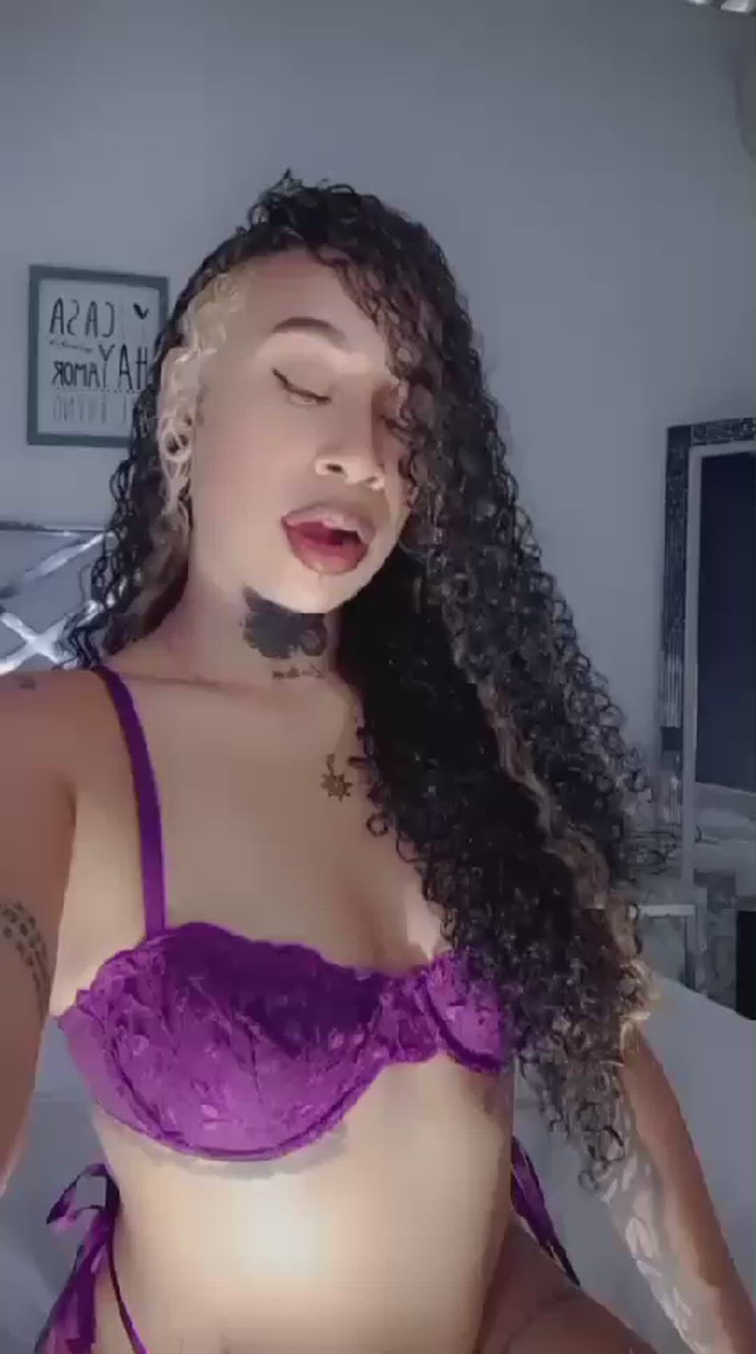 Curly Hair porn video with onlyfans model catavega <strong>@leya_vega</strong>