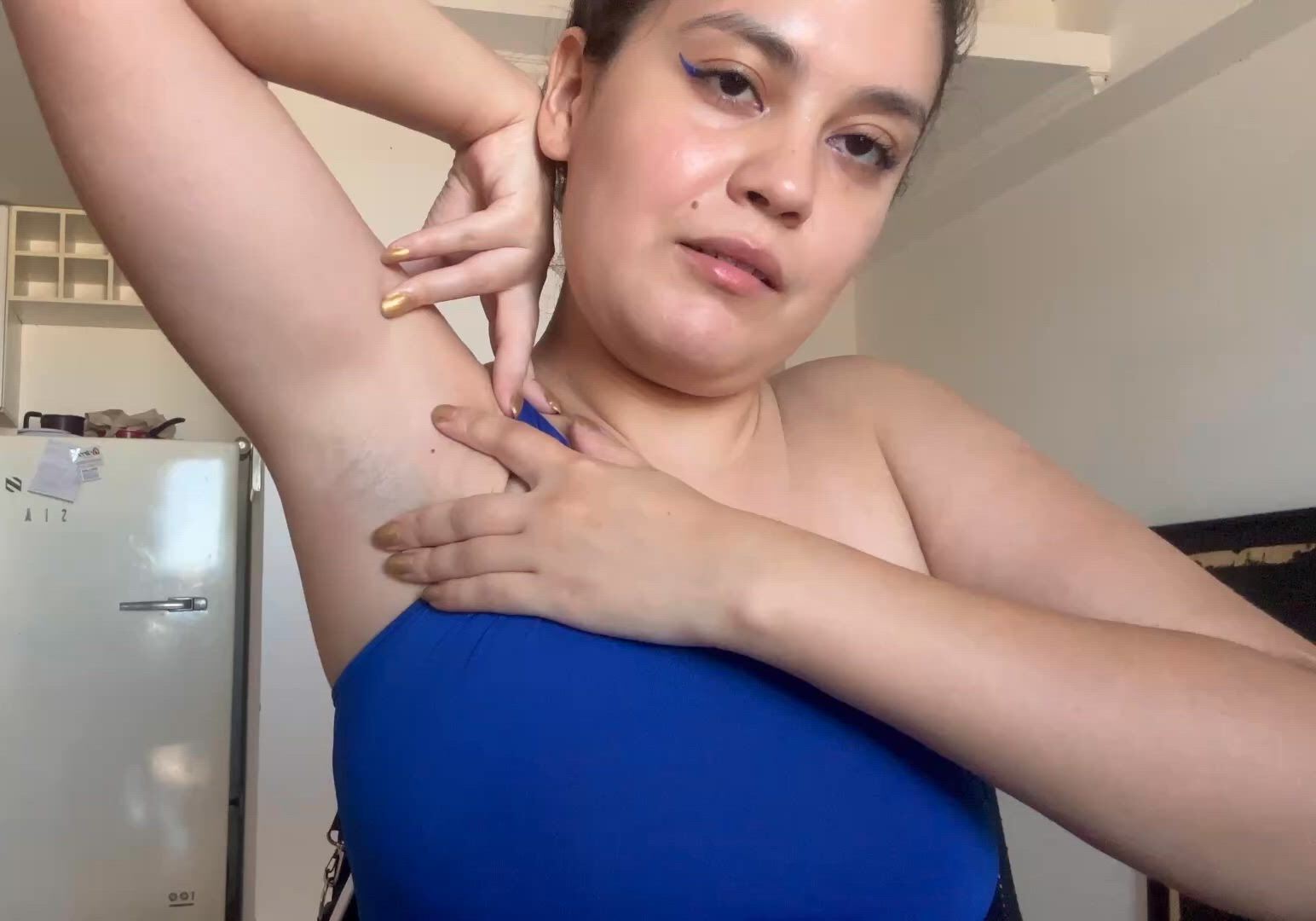 Armpit porn video with onlyfans model venuslx?$5 OF?? <strong>@skyedgirlfetish</strong>