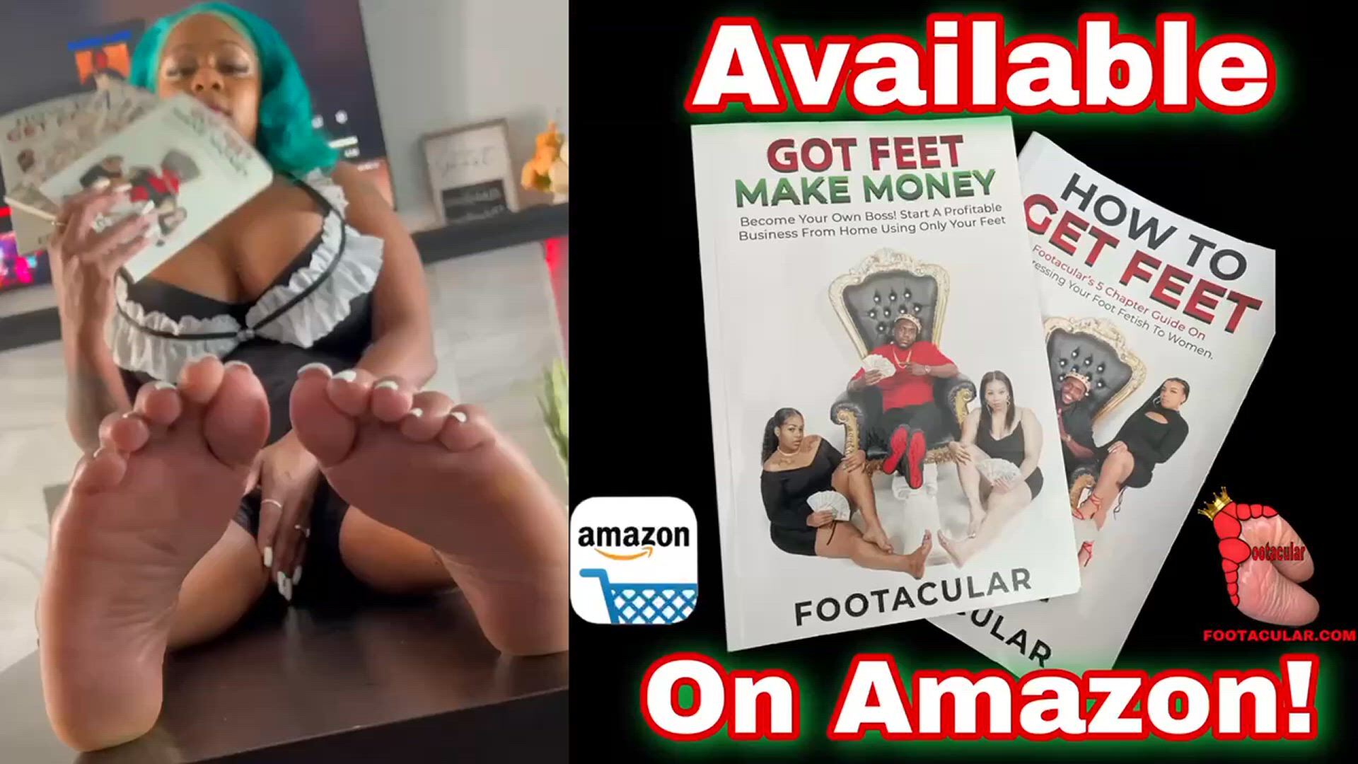 Feet porn video with onlyfans model Footacular <strong>@footacular1</strong>