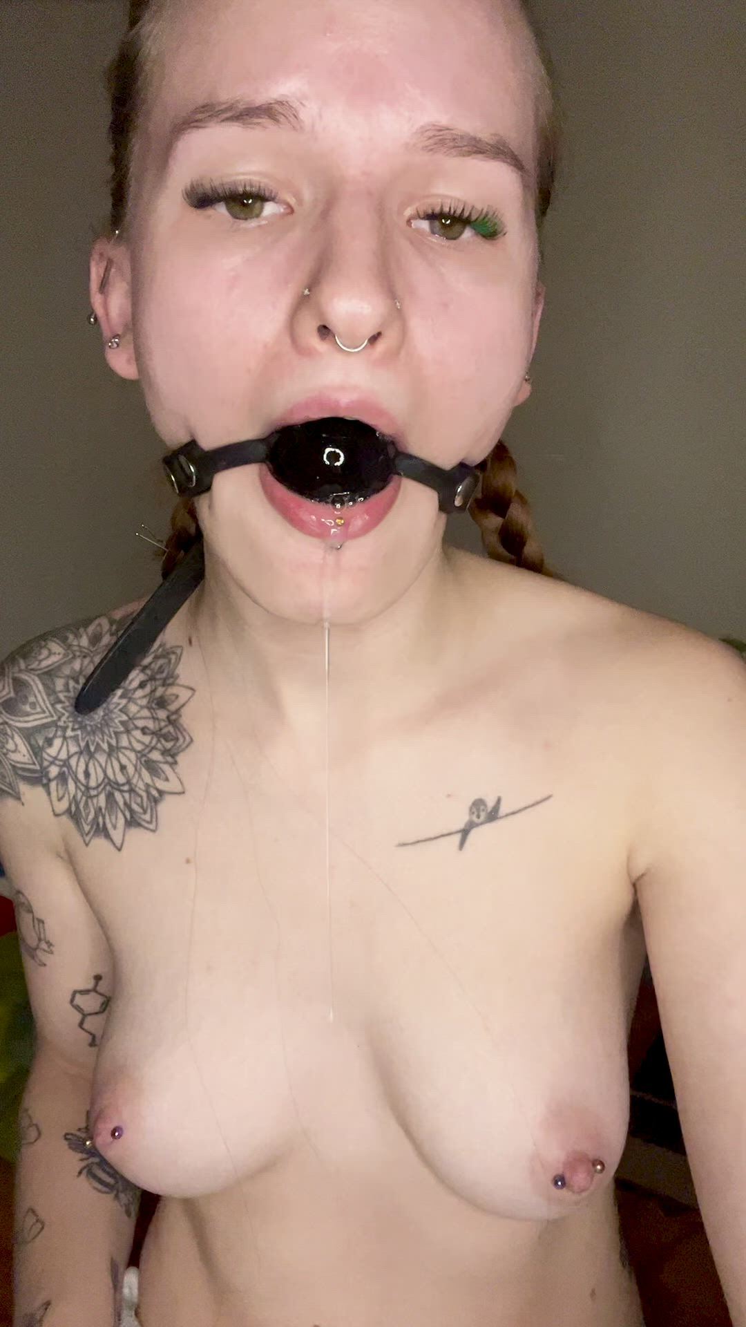 Ball Gagged porn video with onlyfans model emilycici <strong>@emilycici</strong>